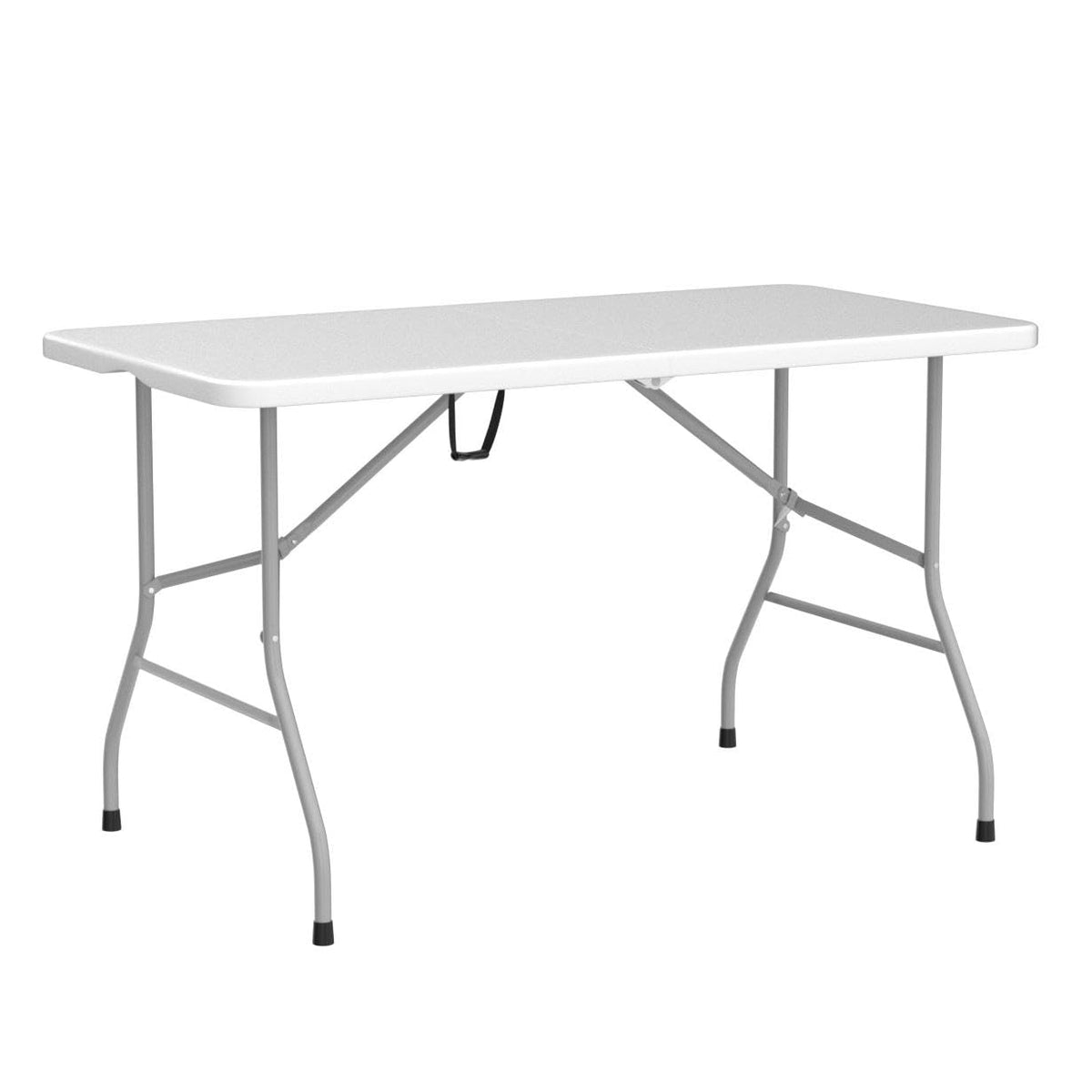 Folding Table 6ft Portable Heavy Duty Plastic White E504972