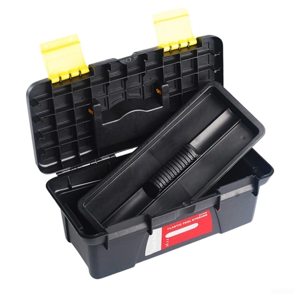 10 Inch Portable Plastic Toolbox with Two Layer Storage H78529