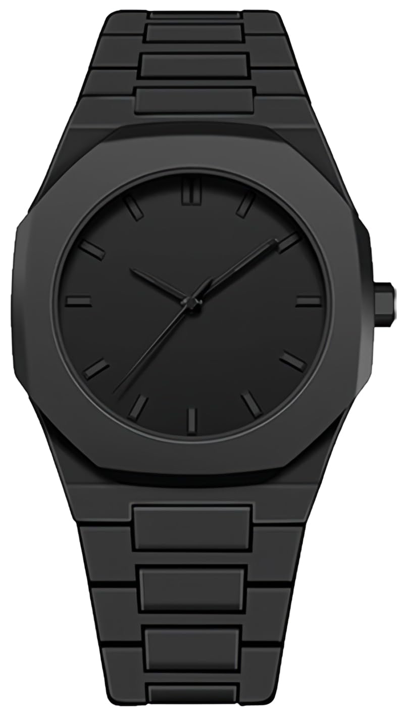 Black Arabic Numeral Quartz Watch L4697