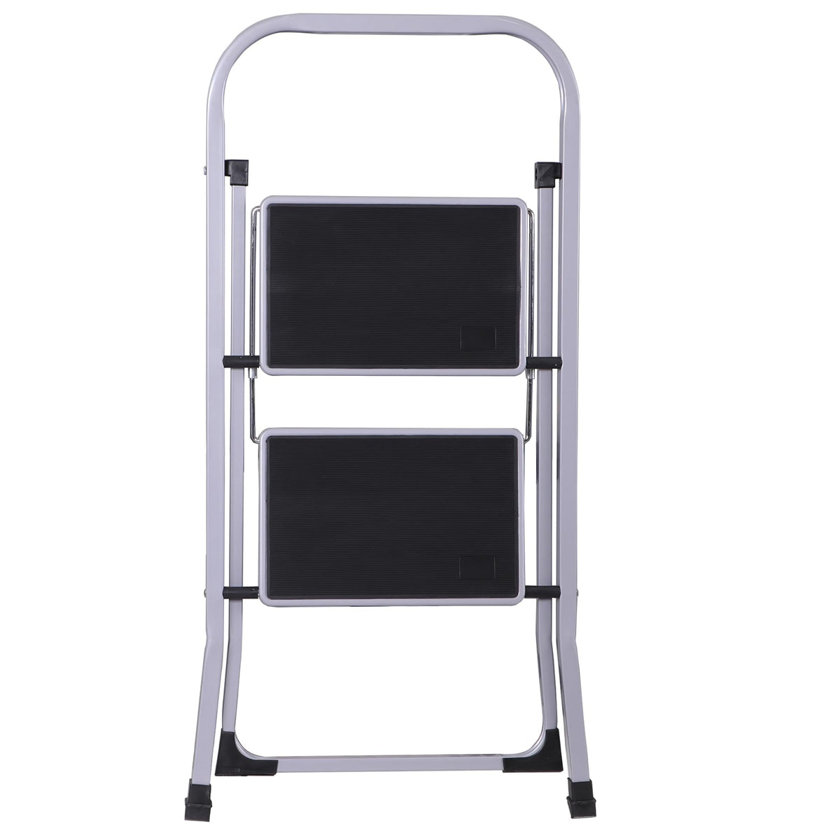 2 Step Folding Steel Step Stool with Handgrip N37614