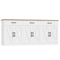 White Kitchen Sideboard Buffet Cabinet with Storage E55277
