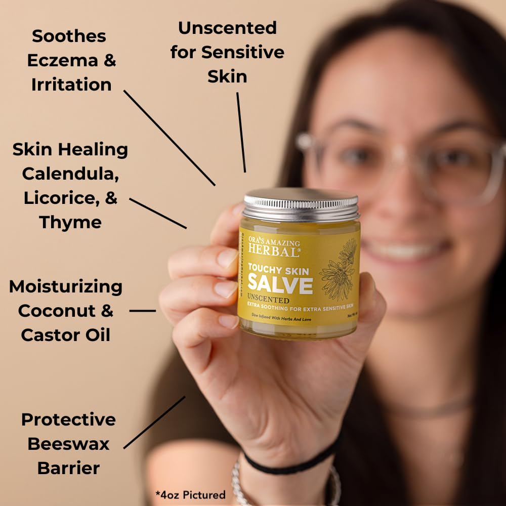 Natural Moisturizing Unscented Calendula Skin Salve, 1 oz 2 Pack V56858