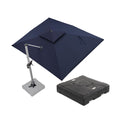 Navy Blue 9' X 12' Patio Cantilever Umbrella with Base N1597