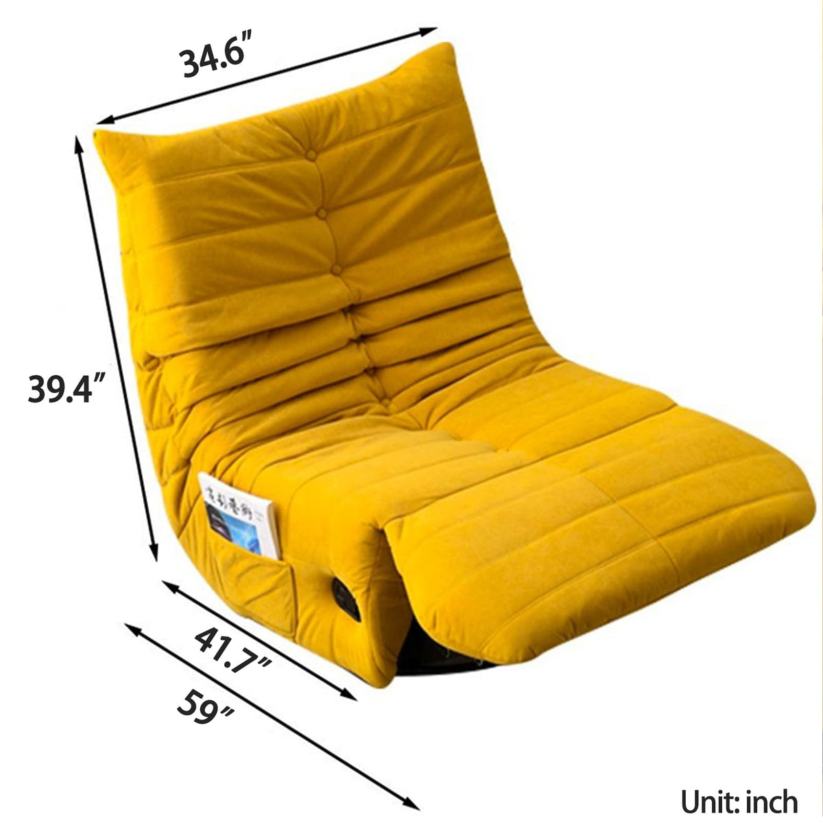 Gray Swivel Rocking Recliner Chair Z97657