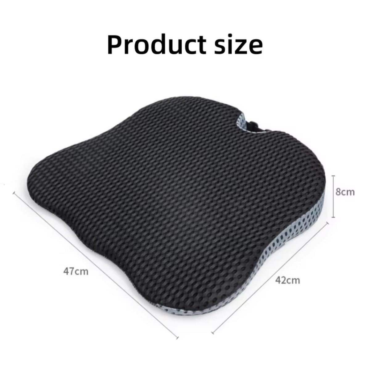 Memory Foam Booster Cushion Wedge Grey P480