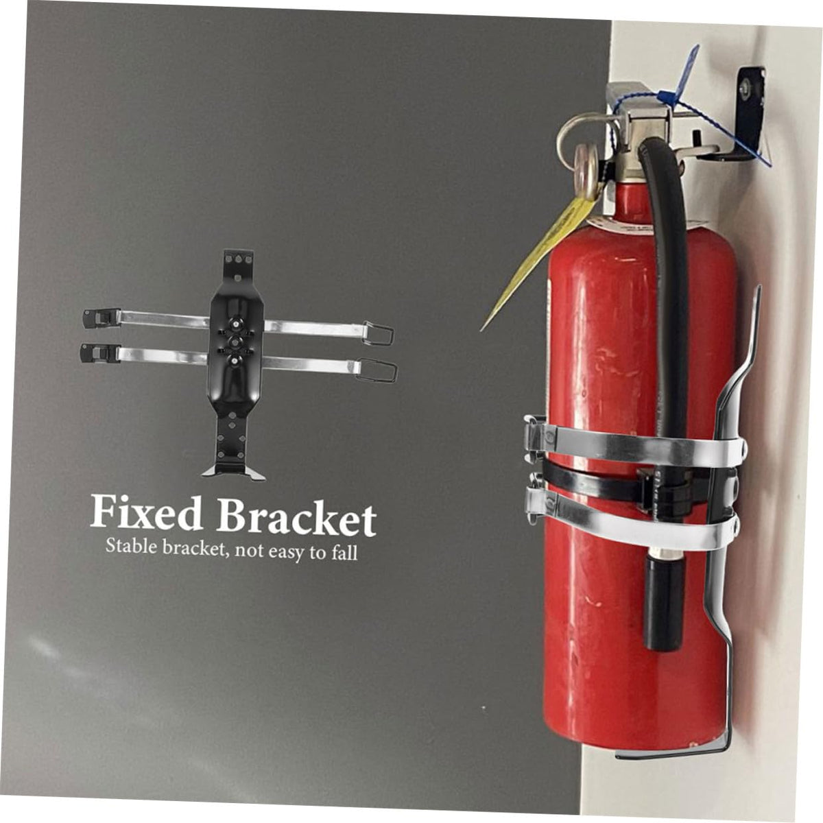 2pcs Fire Extinguisher Mounting Holder Wall Bracket R280