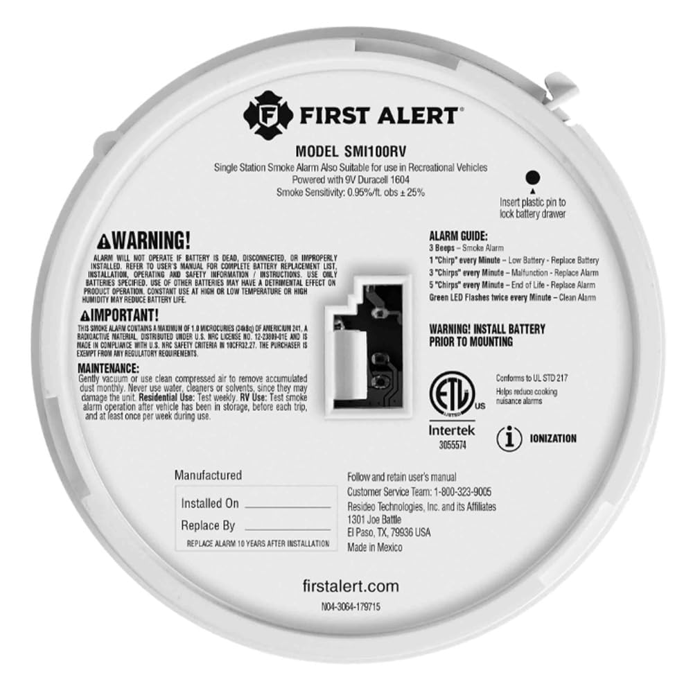 Battery-Operated Smoke Alarm G437
