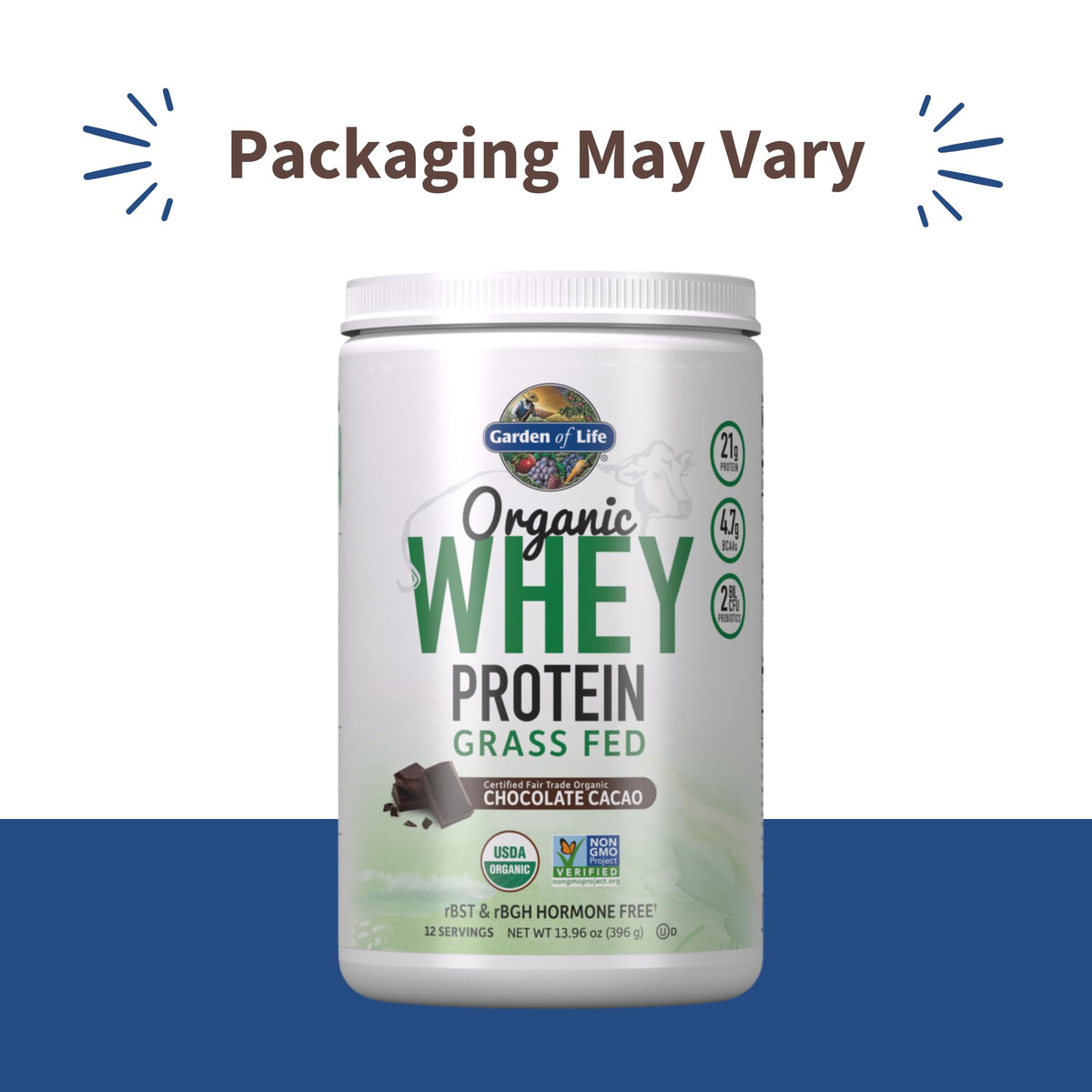 Organic Whey Protein Chocolate Grass Fed Protein Powder B506867