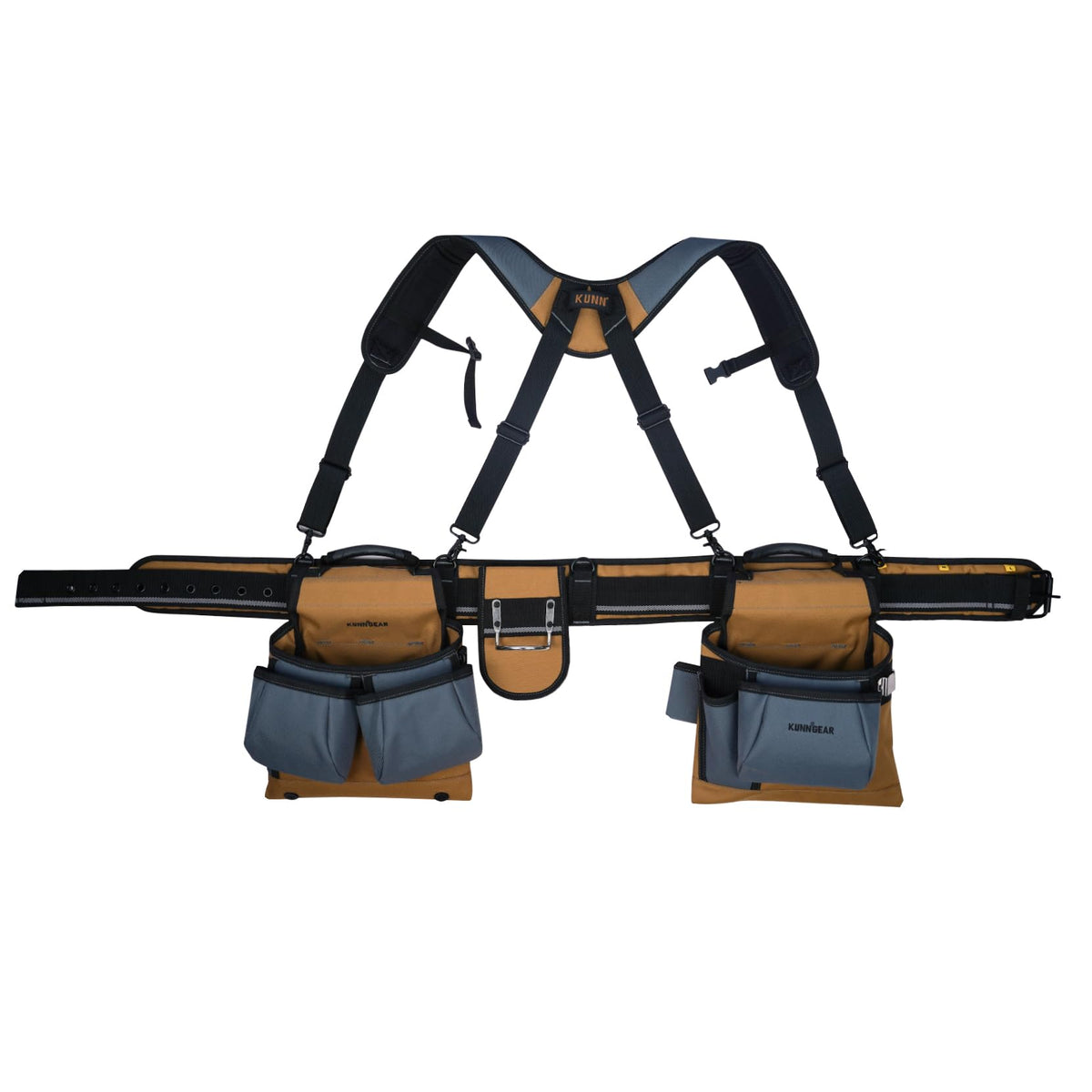 Khaki Carpenter Tool Belt with Suspenders B7141