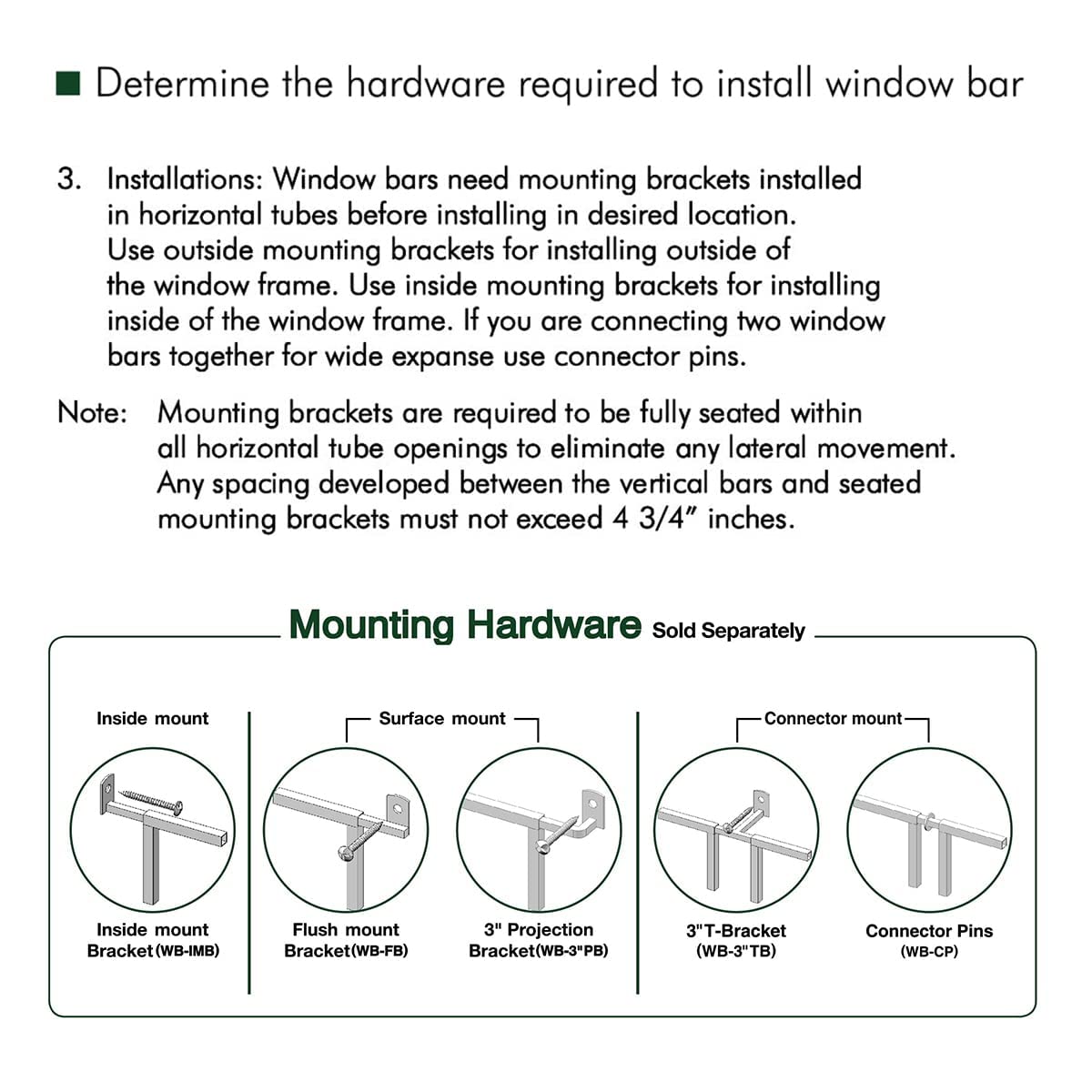 Black 36"X42" Heavy-Duty Window Bars N91583