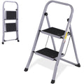 2 Step Folding Steel Step Stool with Handgrip N37614
