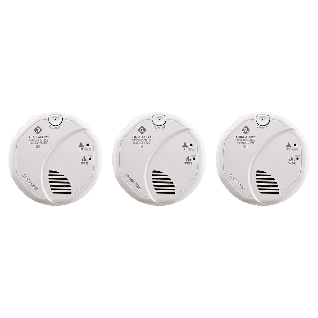 Hardwired Smoke and Carbon Monoxide Detector with Battery Backup, 3-Pack G15097