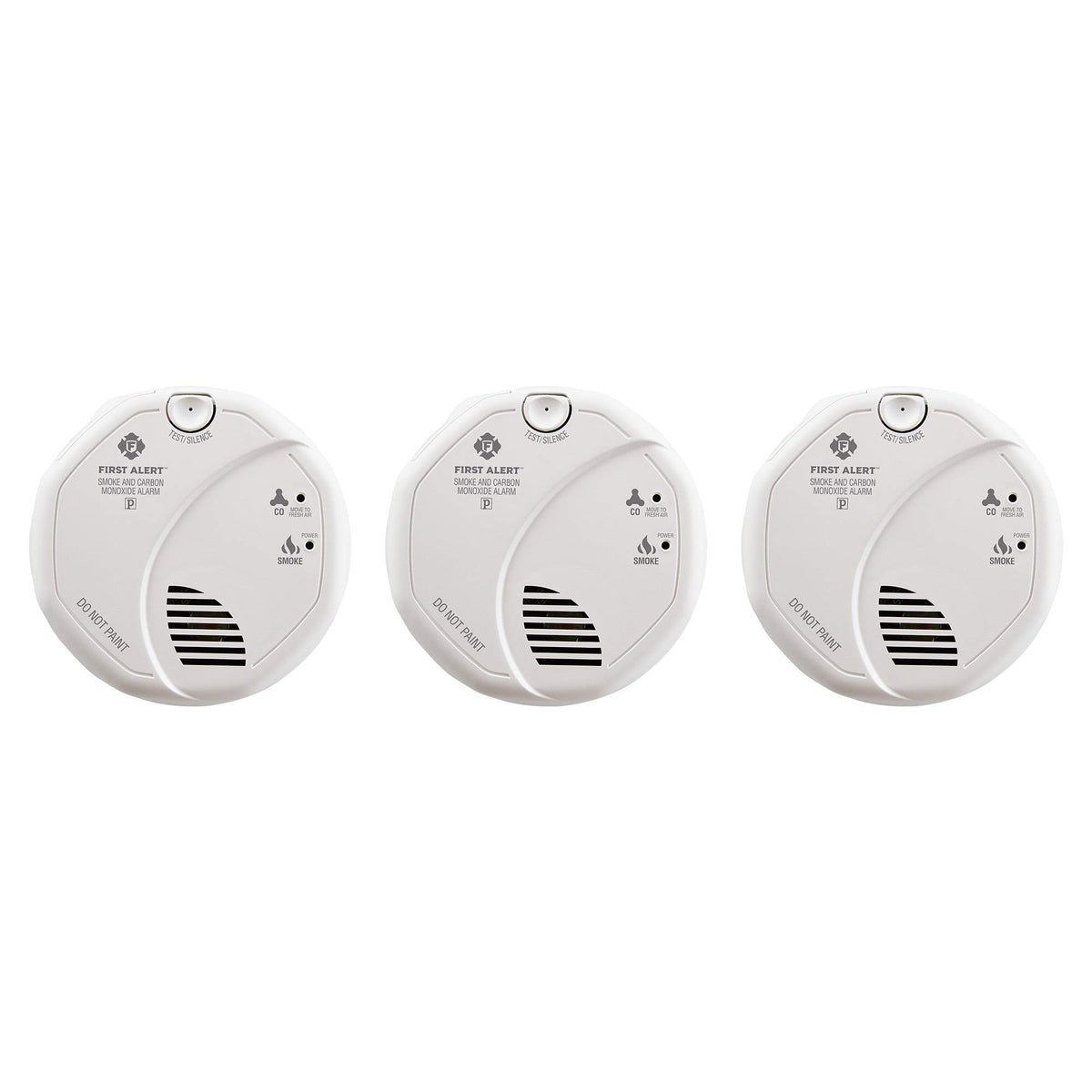 Hardwired Smoke and Carbon Monoxide Detector with Battery Backup, 3-Pack G15097