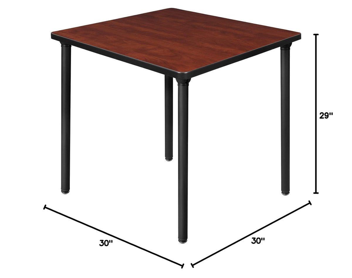 Small Square Breakroom Table with Black Folding Legs B9119