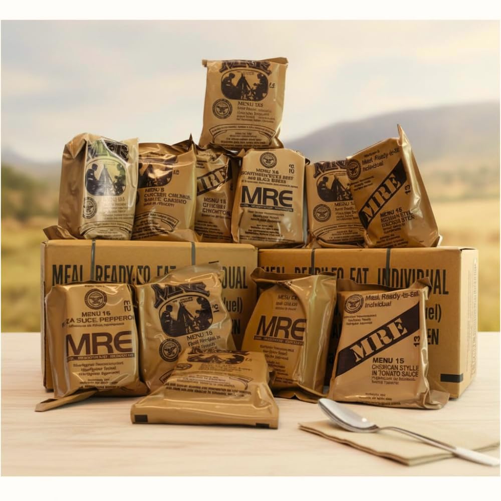 MRE Meals Ready to Eat A and B bundle cases with heater I75366