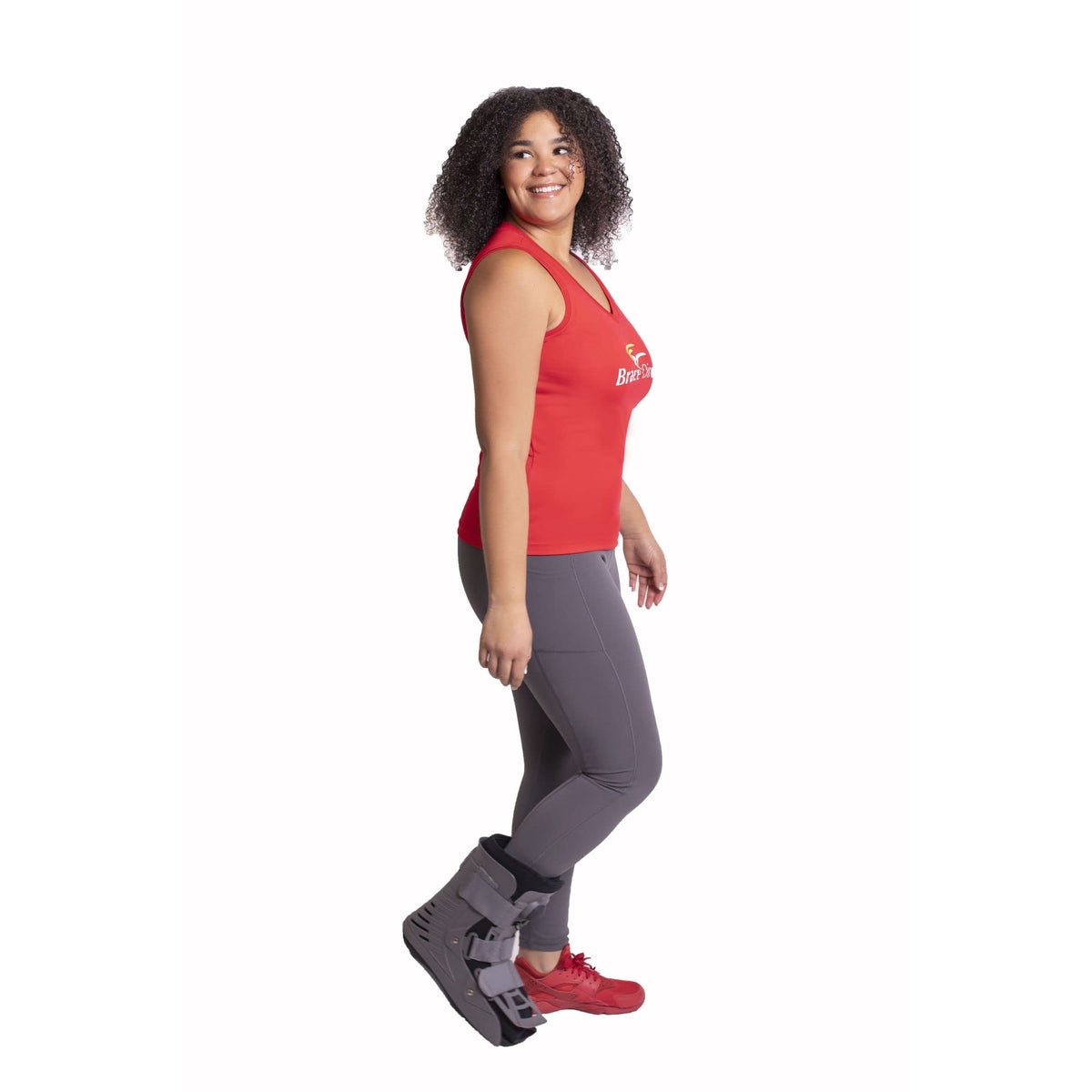 Ultra Light Short Full Shell Walking Boot + Ankle & Foot Reusable Ice Pack Q970583