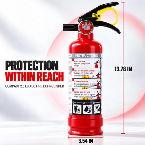 2.5 lb ABC Dry Chemical Fire Extinguishers 1-Pack W83451