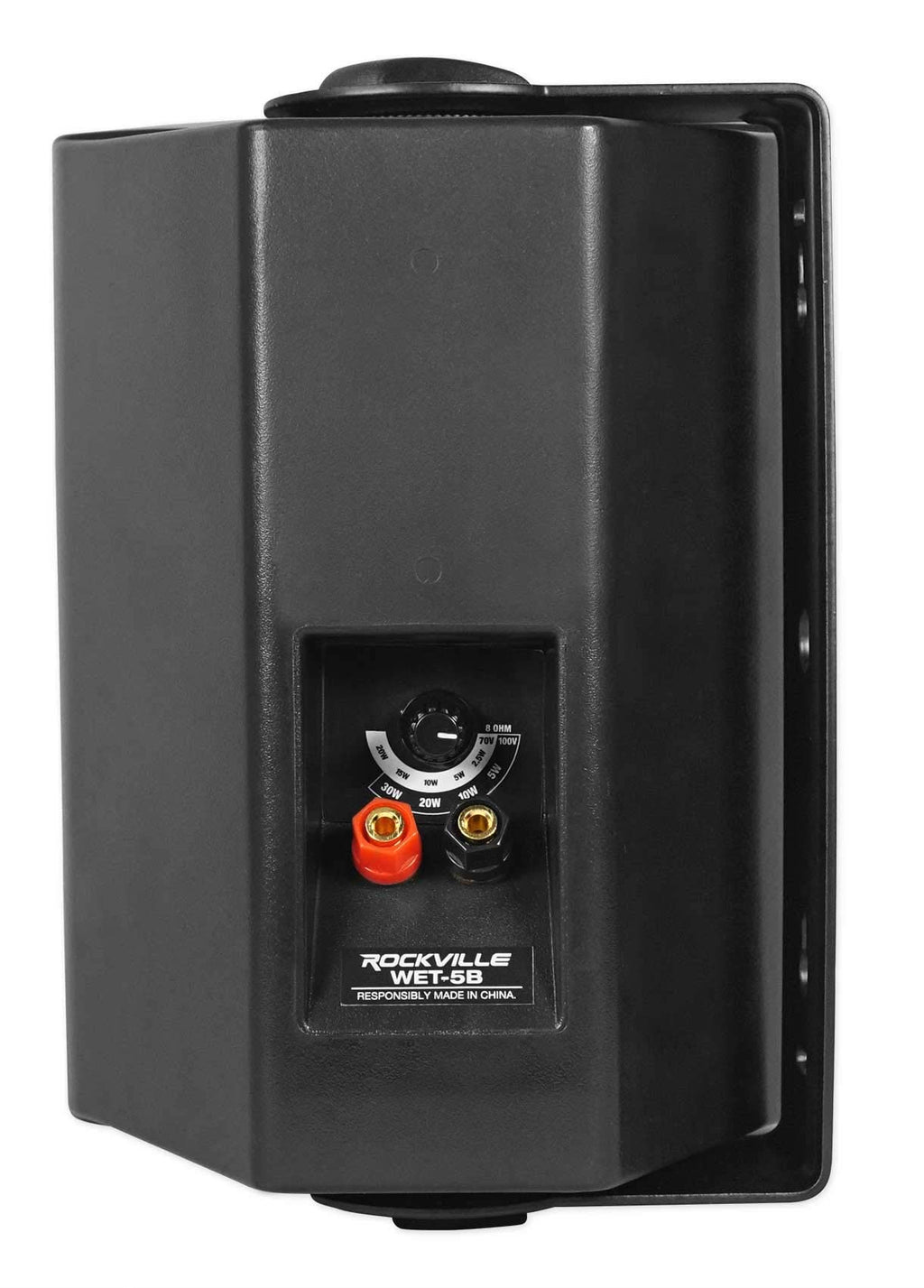 Black Indoor/Outdoor Wall Speaker, 2-Pack E607
