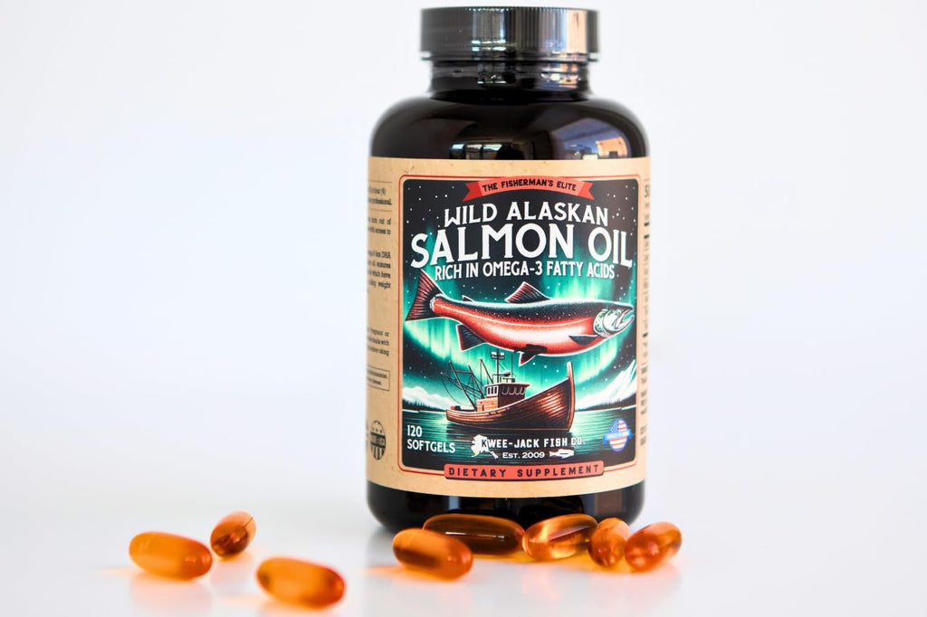 Salmon Fish Oil Omega 3 Supplement 120 Softgels 1000mg K571