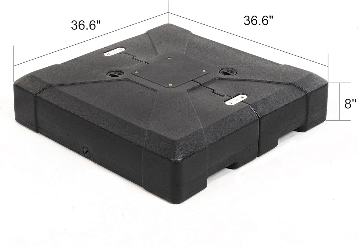 Navy Blue 9' X 12' Patio Cantilever Umbrella with Base N1597