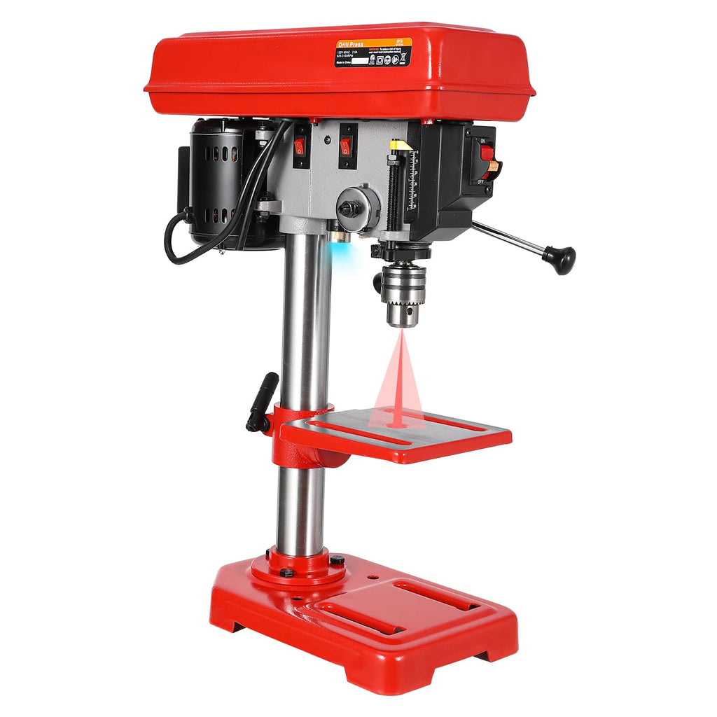 8" Benchtop Drill Press with 5 Adjustable Speeds T15748