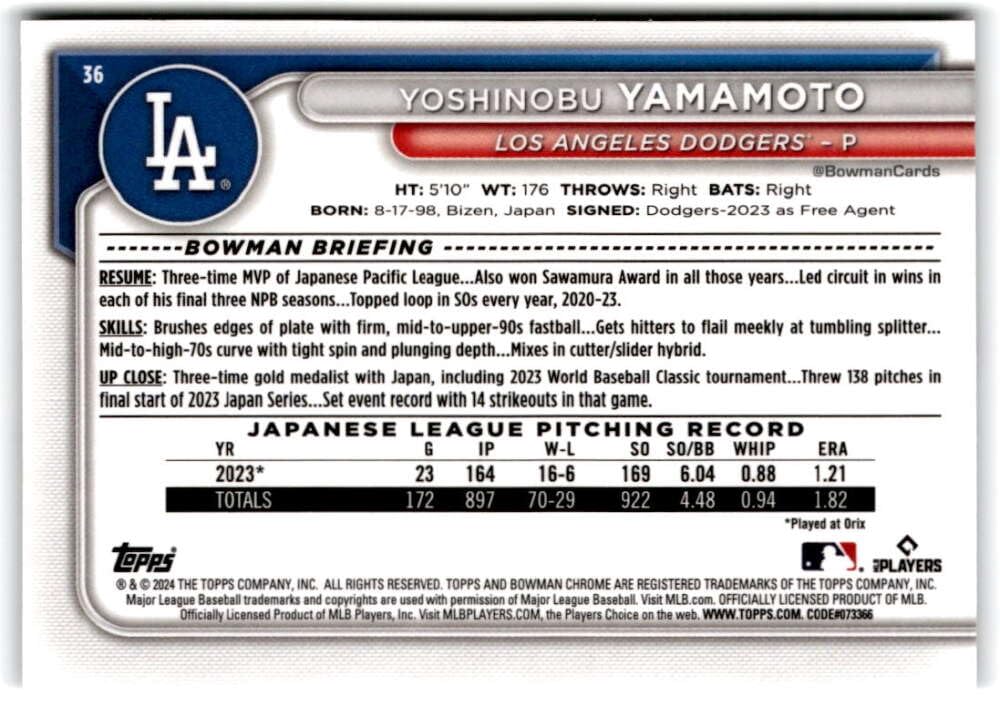 2024 Bowman Chrome Mega Box Mojo Refractor Baseball Trading Card V607861