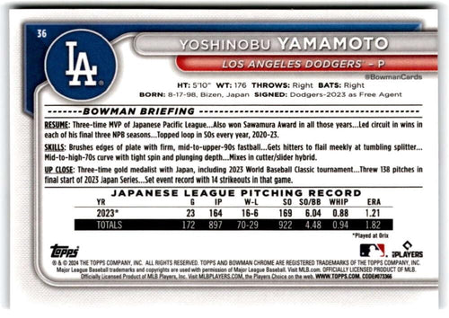 2024 Bowman Chrome Mega Box Mojo Refractor Baseball Trading Card V607861