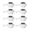 8 Pack Cool White Solar Powered Gutter Mounted Lights N7598