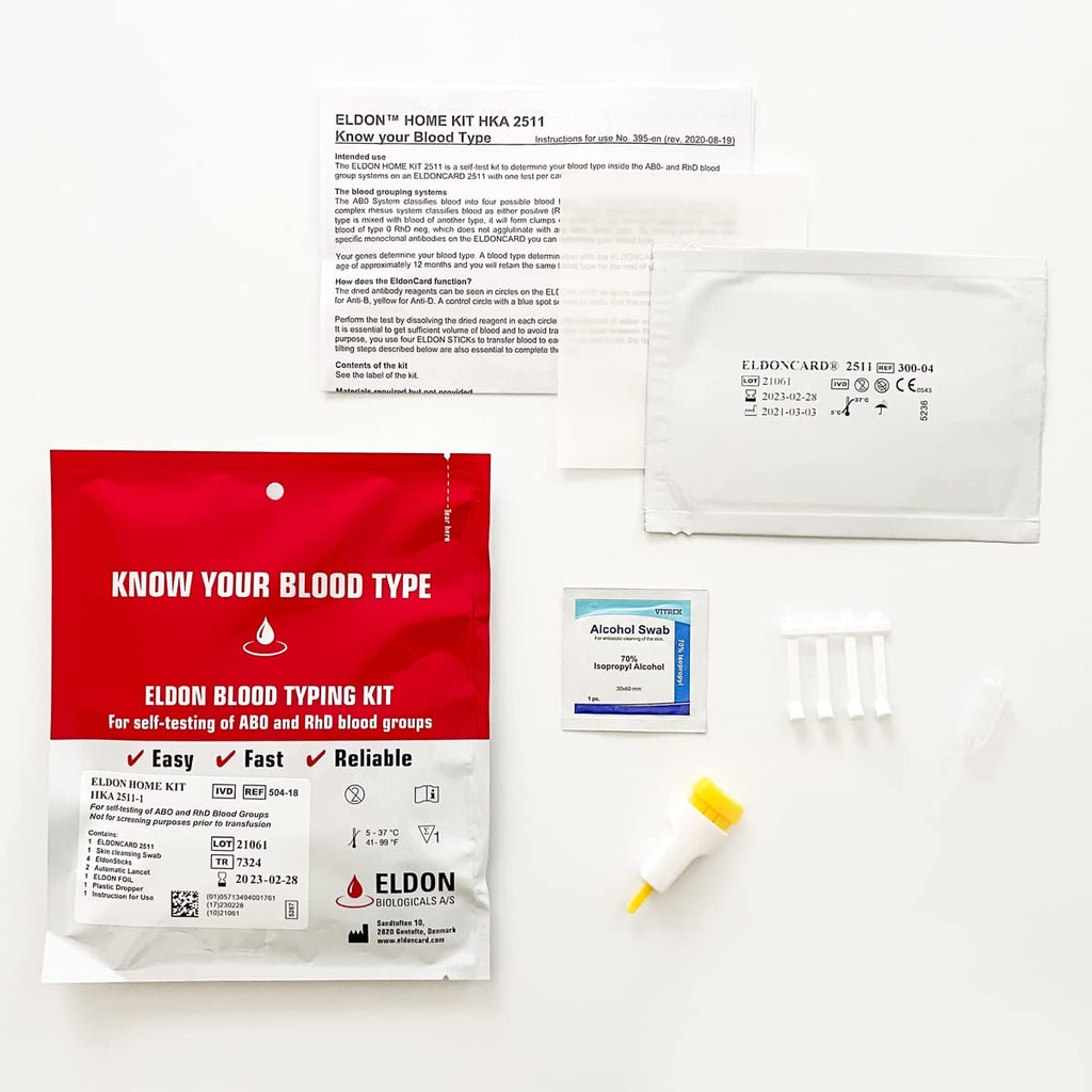 Home Blood Typing Kit 7 Kits A32712