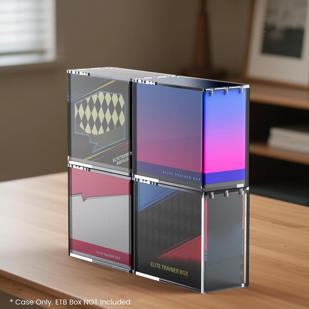 Clear Acrylic Display Boxes 3-Pack with Magnetic Lids Y7279