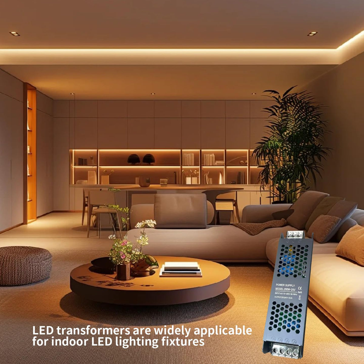 200W Ultra Slim 12v LED Driver Power Supply U955