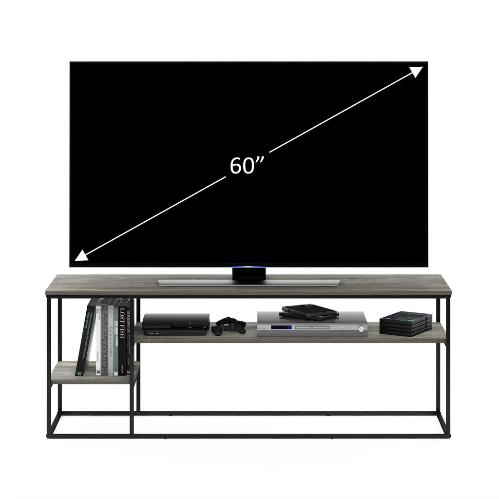 3-Tier Grey Oak TV Stand up to 65 Inch A645