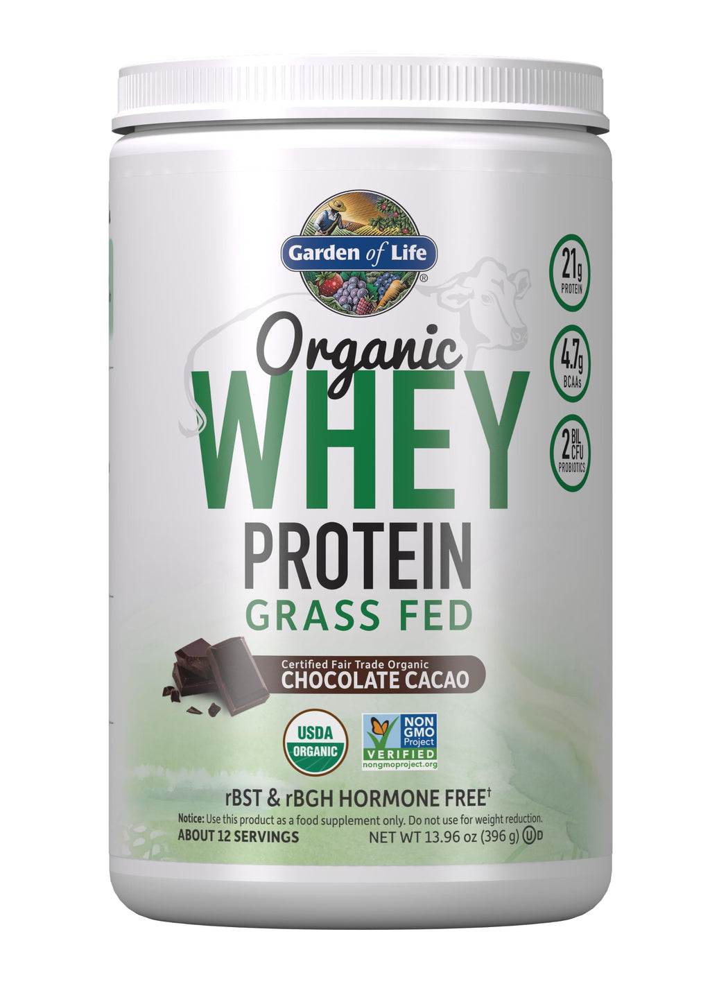 Organic Whey Protein Chocolate Grass Fed Protein Powder B506867