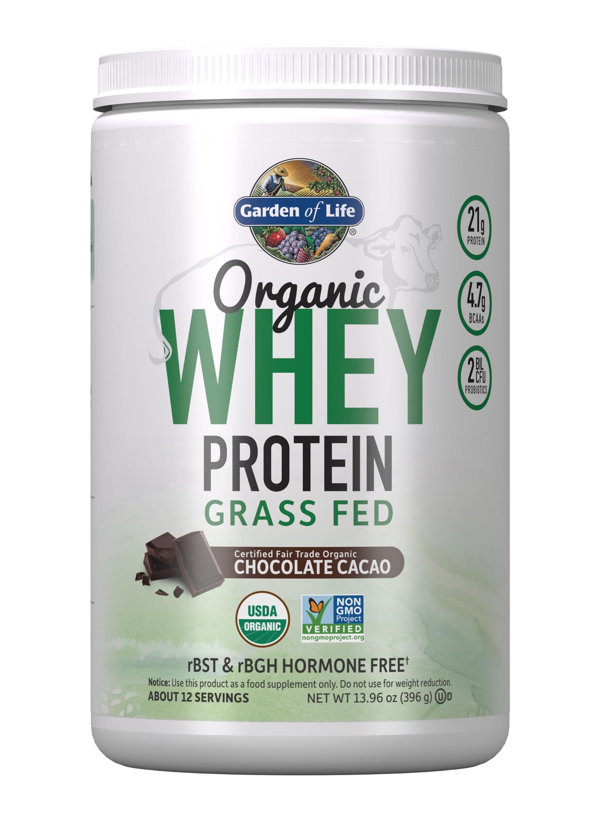 Organic Whey Protein Chocolate Grass Fed Protein Powder B506867