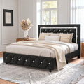Full Size Upholstered Platform Bed with Headboard Y34645