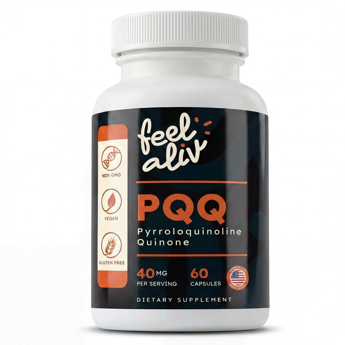 PQQ Supplement 40mg Vegan 60 Capsules B764