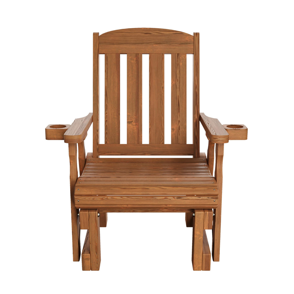 Heavy Duty 600 Lb High Back Glider Chair with Cupholders L462