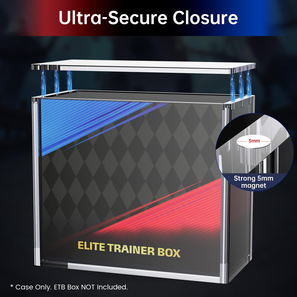 Clear Acrylic Display Boxes 3-Pack with Magnetic Lids Y7279