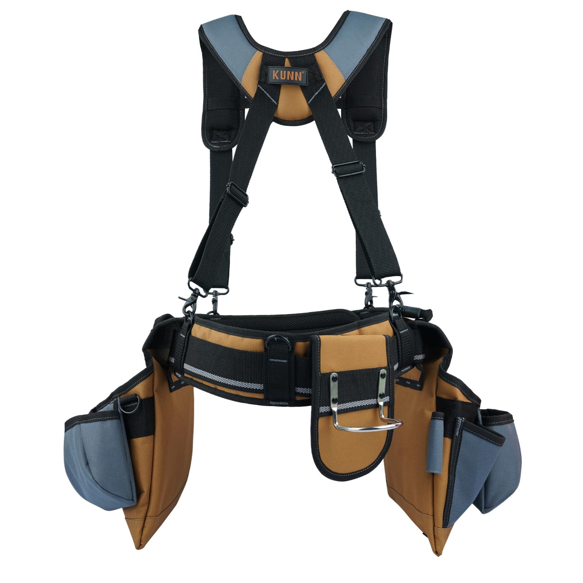 Khaki Carpenter Tool Belt with Suspenders B7141