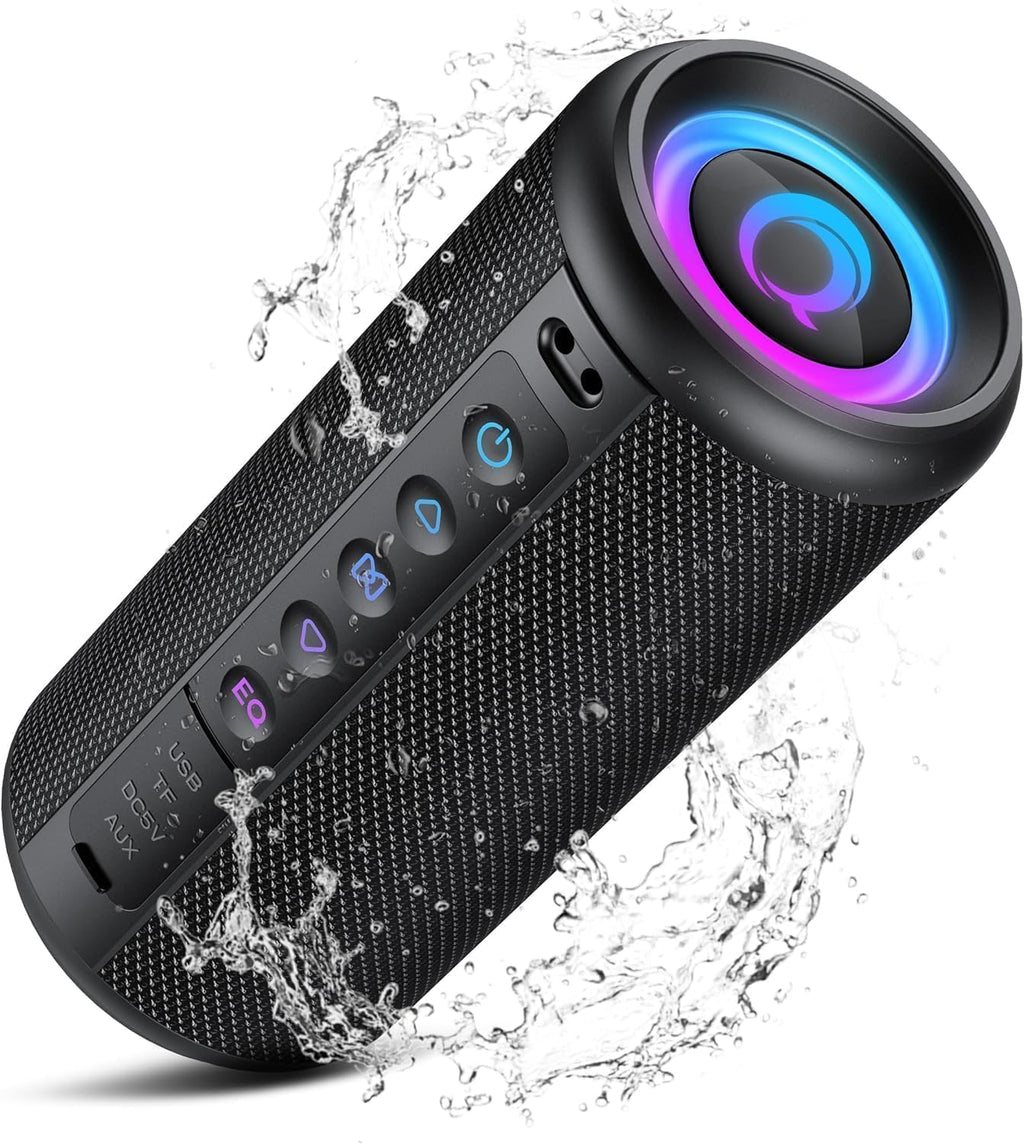 Black Portable Bluetooth Speaker with 20W Stereo Sound Z100650