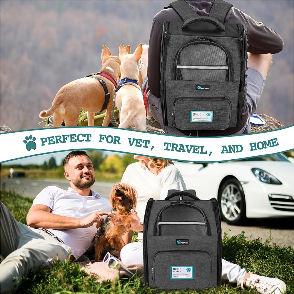 Charcoal Dog Backpack Carrier S6249