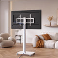 White Rolling TV Stand T243383