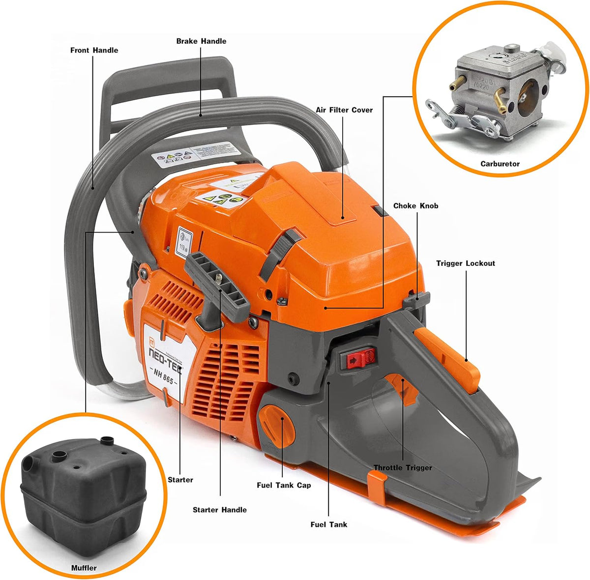 65cc Gas Chainsaw Power Head B91362