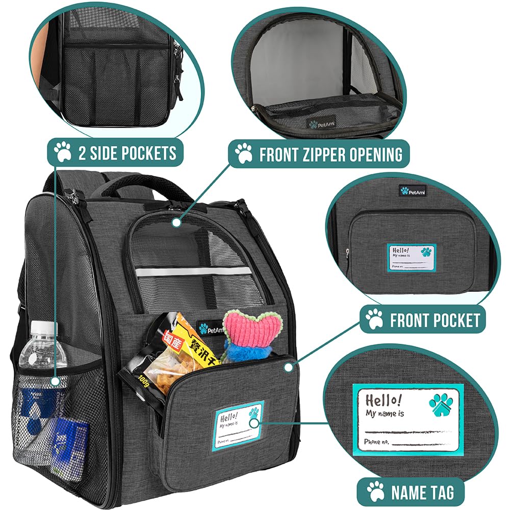 Charcoal Dog Backpack Carrier S6249