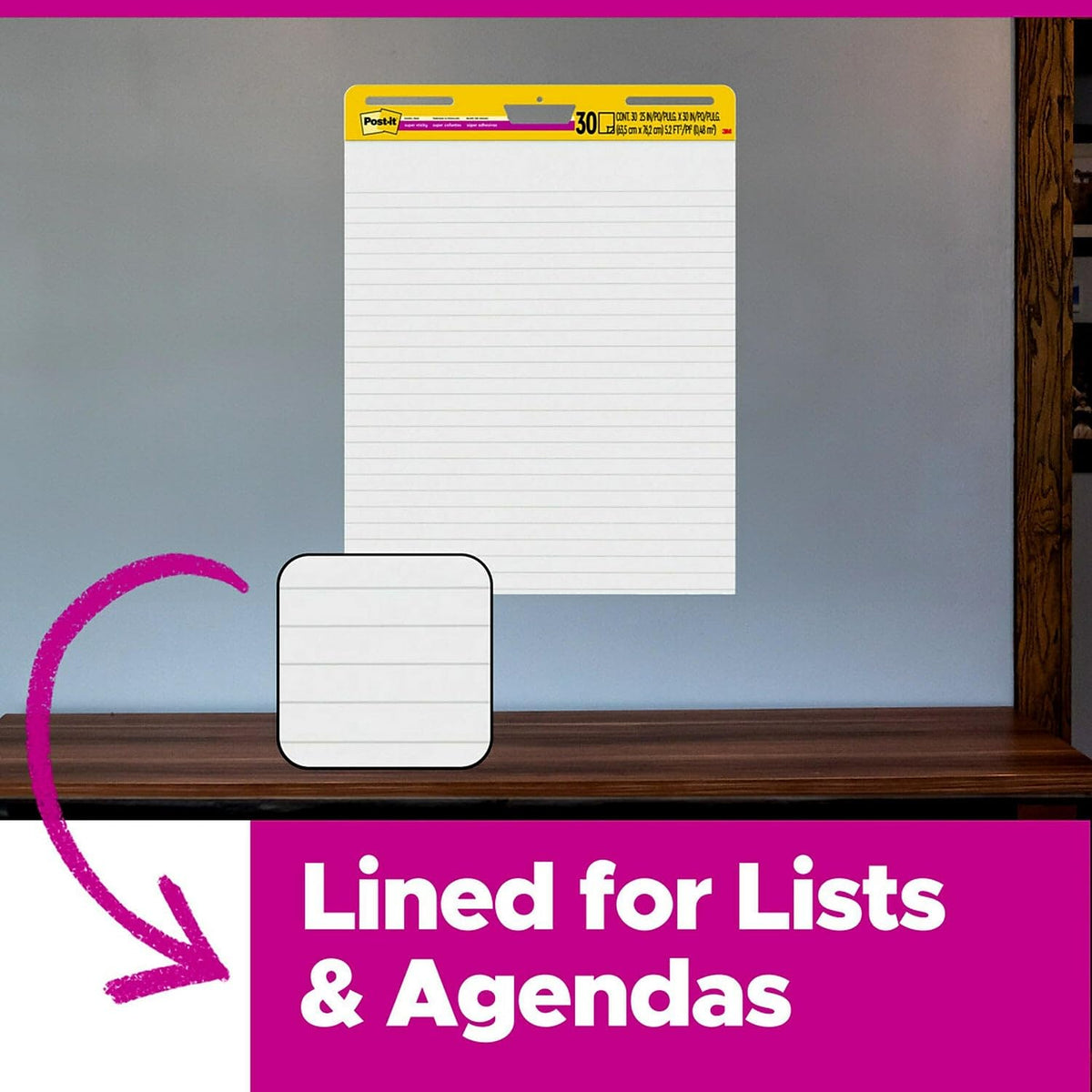 Blue Easel Pads 25 x 30 in. 30 Sheets Pack of 6 A834