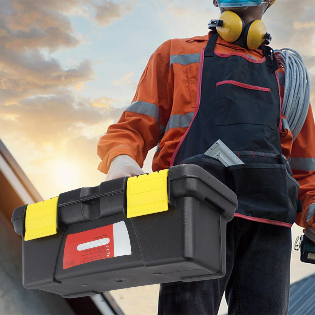 10 Inch Portable Plastic Toolbox with Two Layer Storage H78529