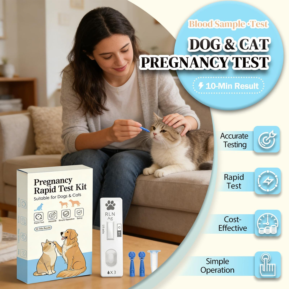 Dog & Cat Pregnancy Blood Test Kit 1 Pack Z8420
