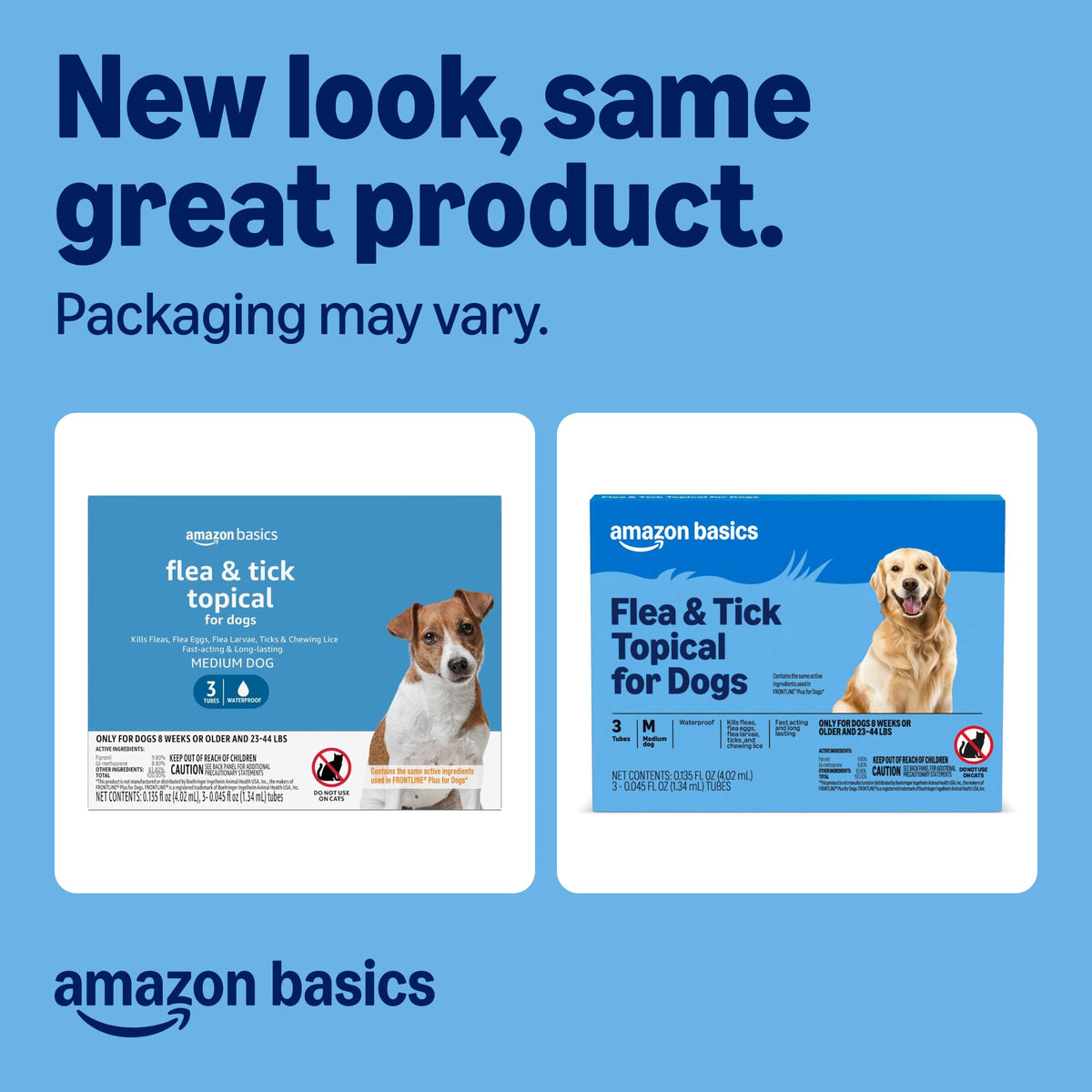 Flea and Tick Topical Treatment for Medium Dogs 3 Count F596