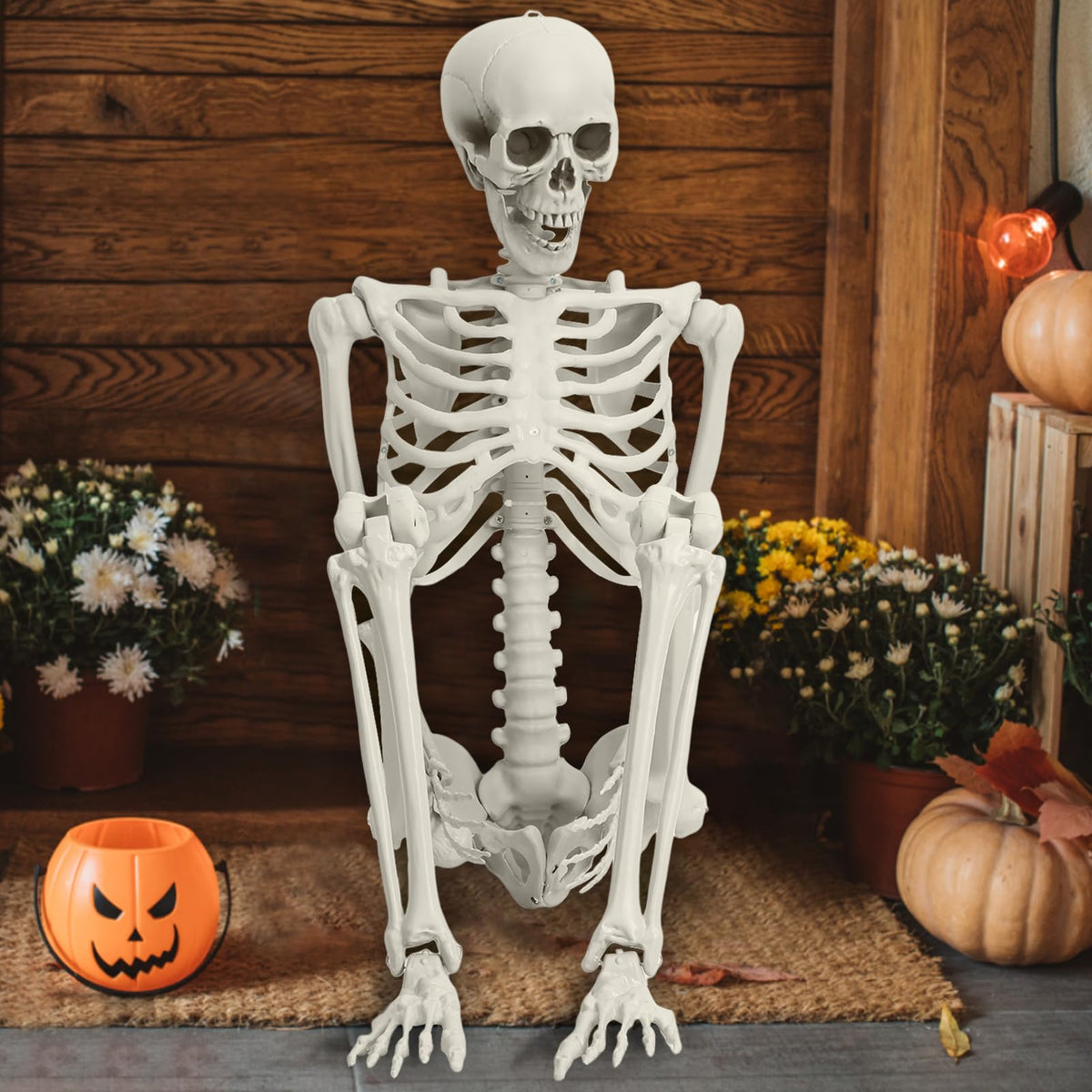 5.4ft Posable Plastic Skeleton V7404