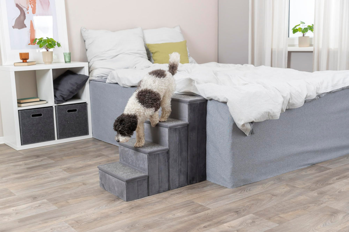 4-Step Velour Pet Stairs M100